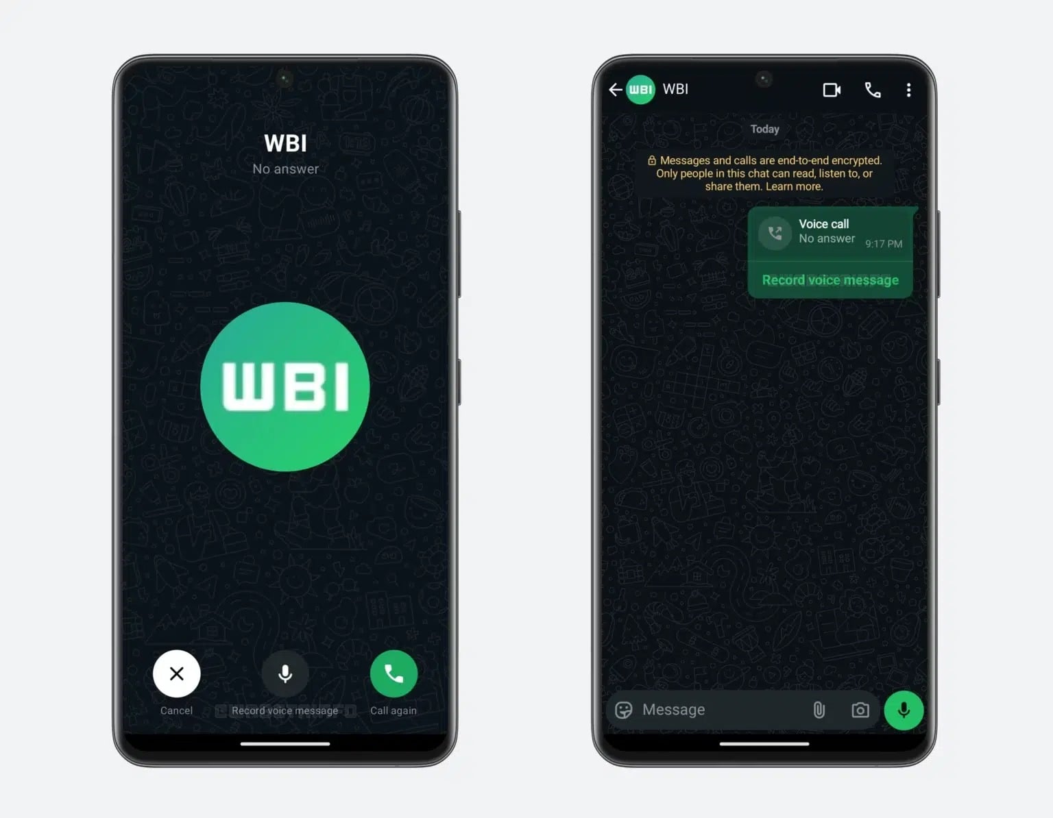 Whatsapp répondeur message vocal