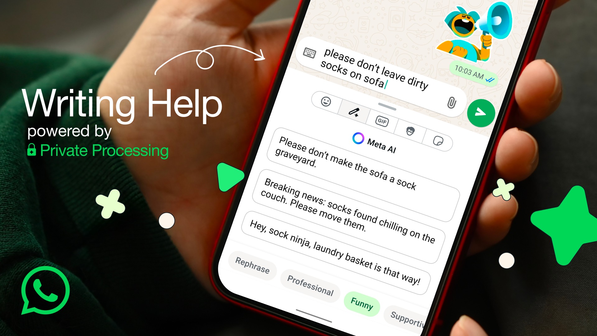Writing help whatsapp