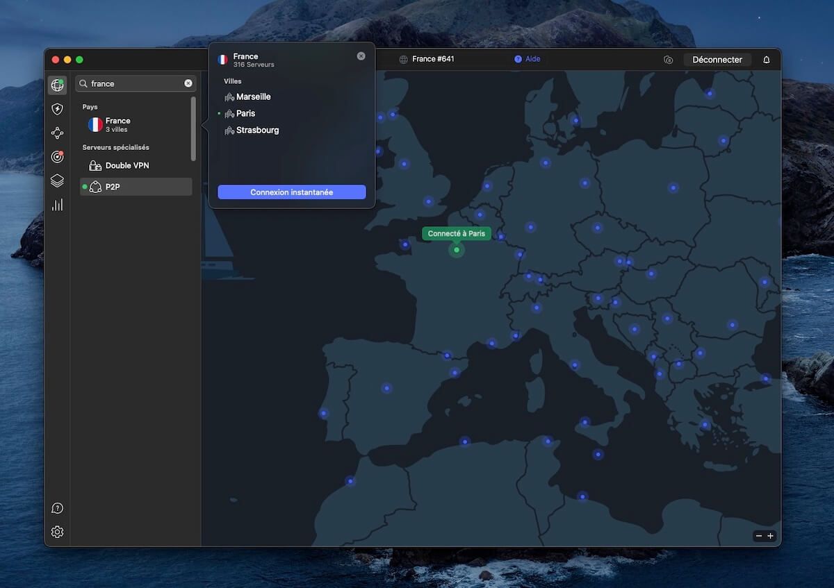 IP française avec NordVPN