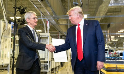 Apple tim cook donald trump