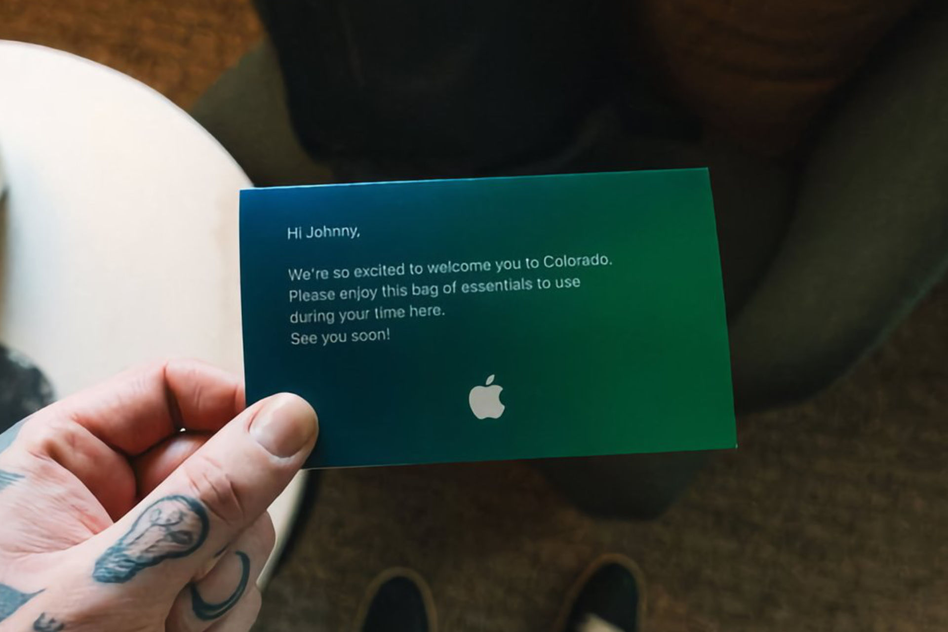 Carte invitation apple colorado