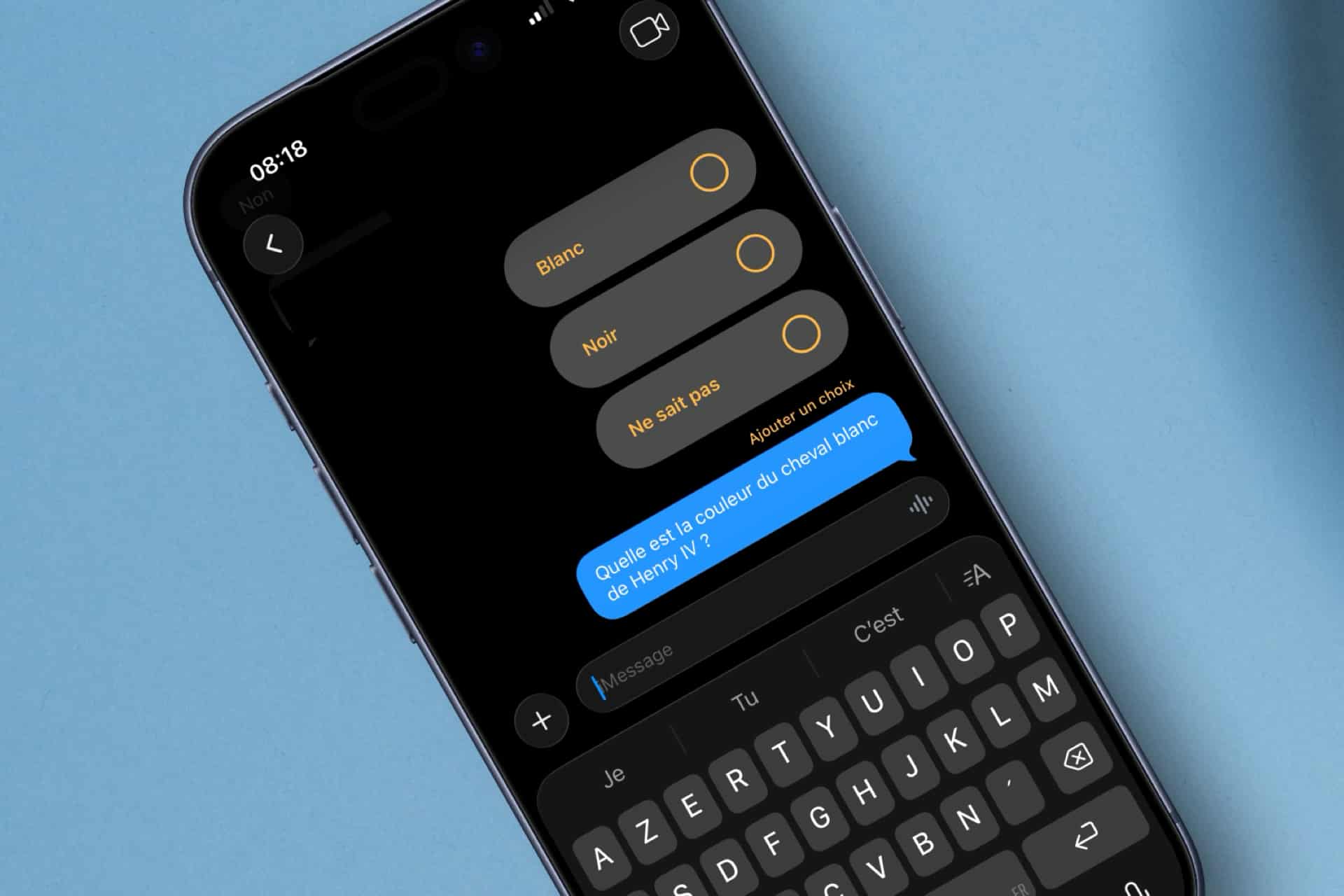iMessages sondages