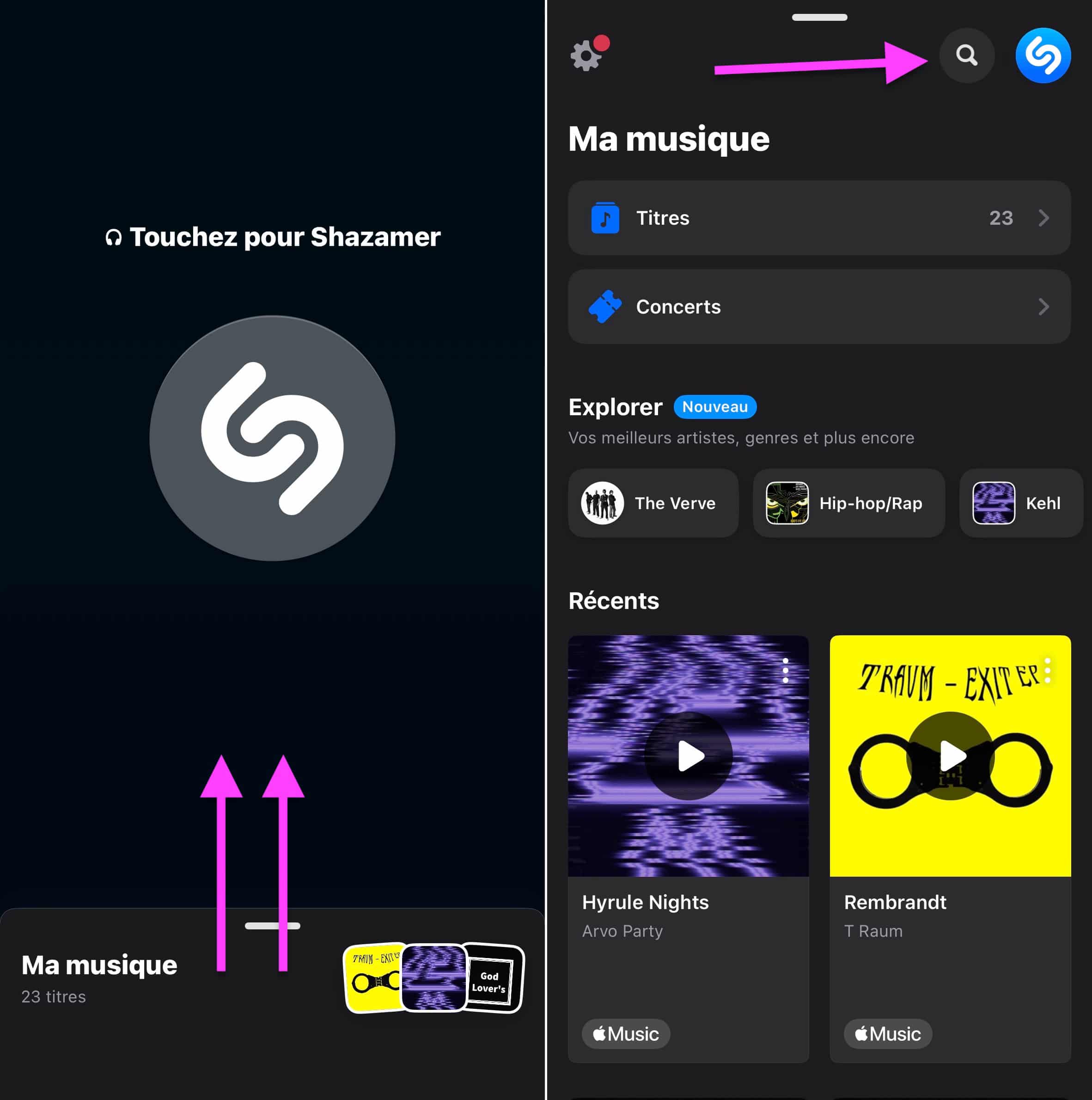 Paroles Shazam chanson