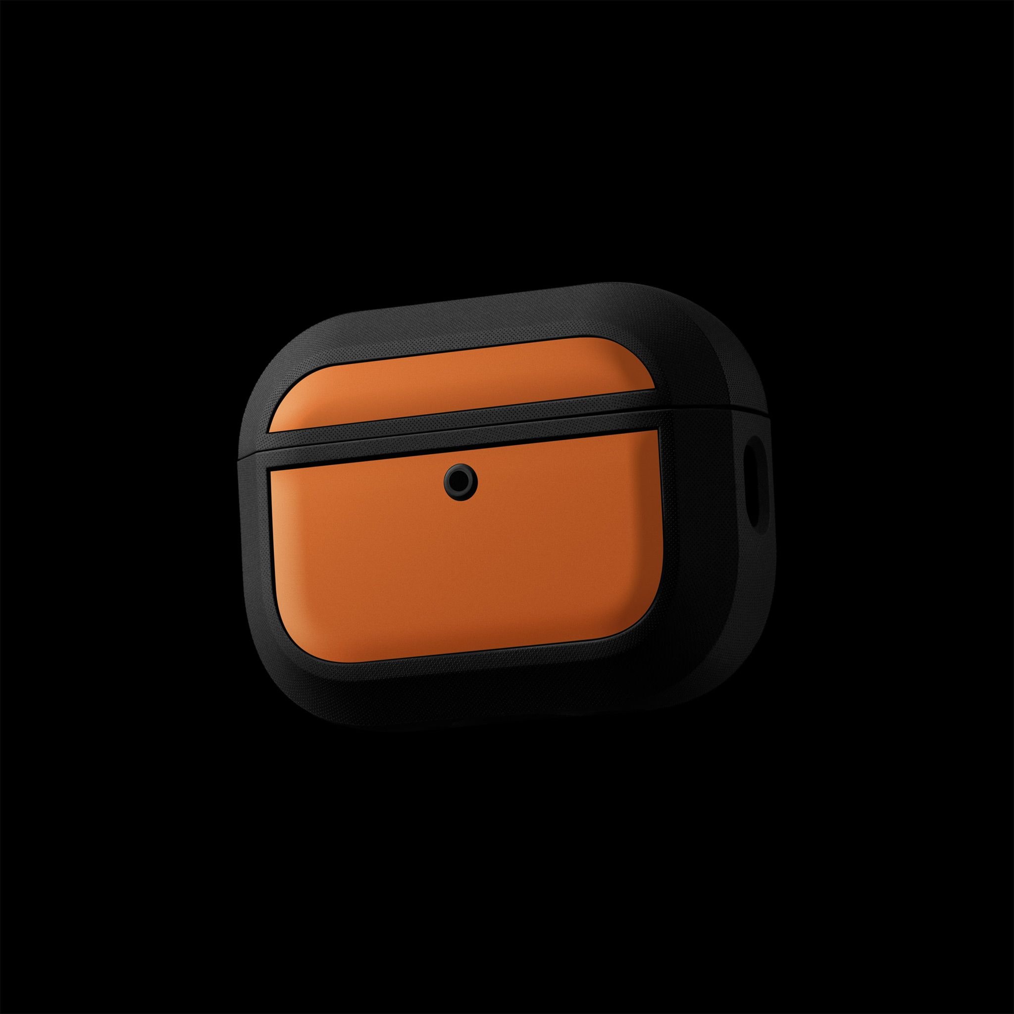 Protection boitier AirPods avec skin orange cosmic