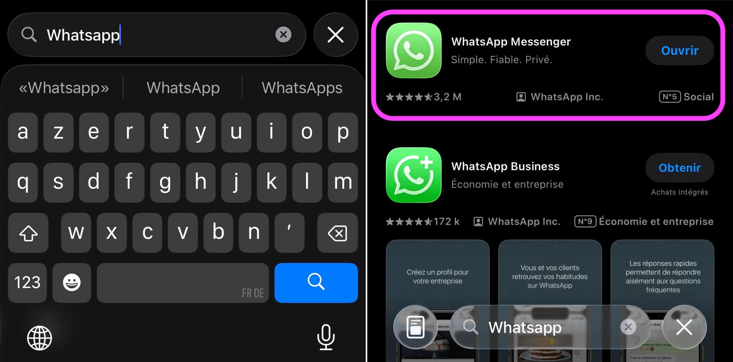 WhatsApp App Store