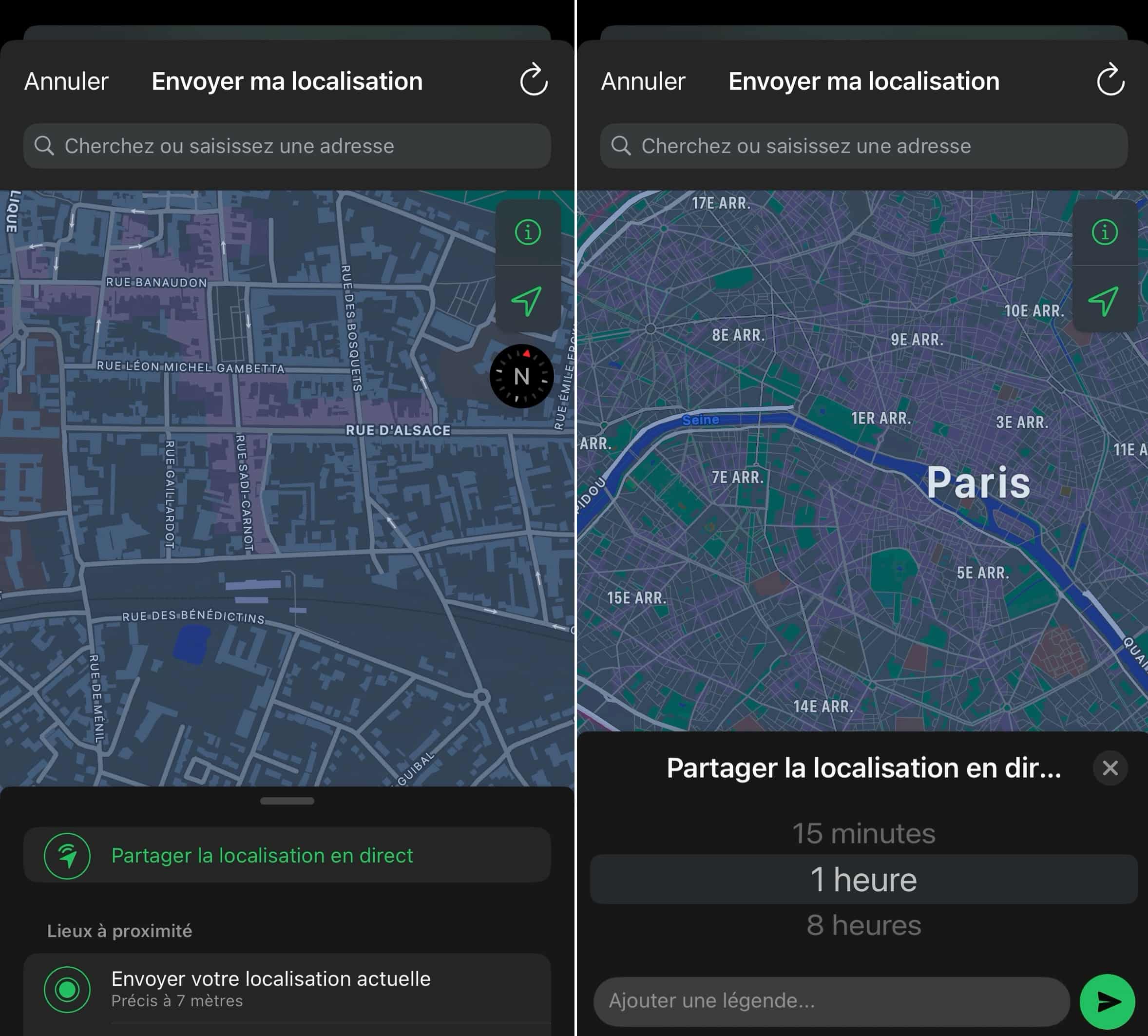 WhatsApp comment partager position