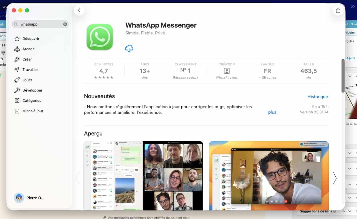 WhatsApp Mac