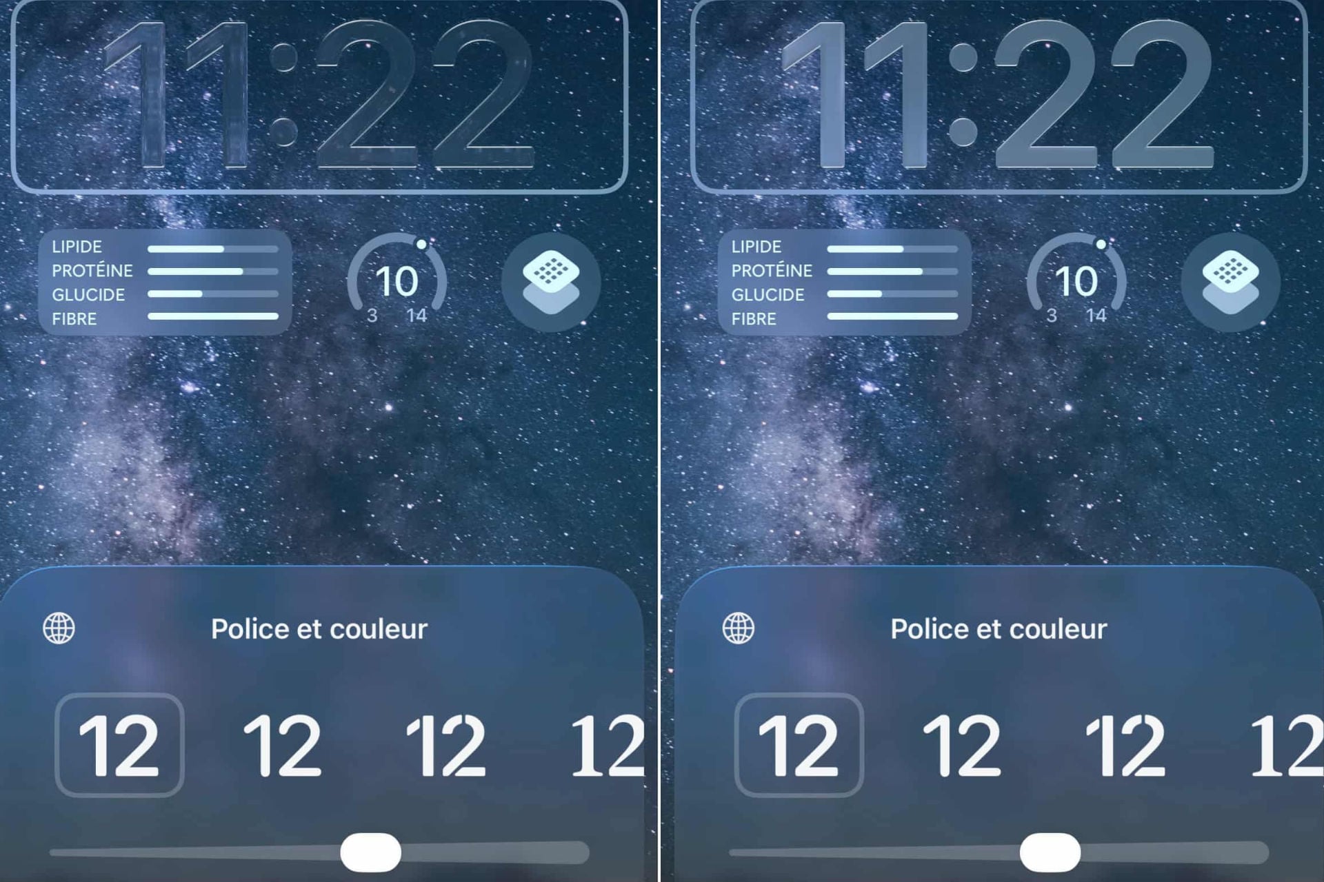 Horloge apple liquid glass