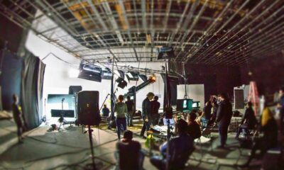 Tournage production studio cinema film acteurs