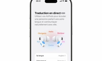 Traduction en direct iPhone AirPods