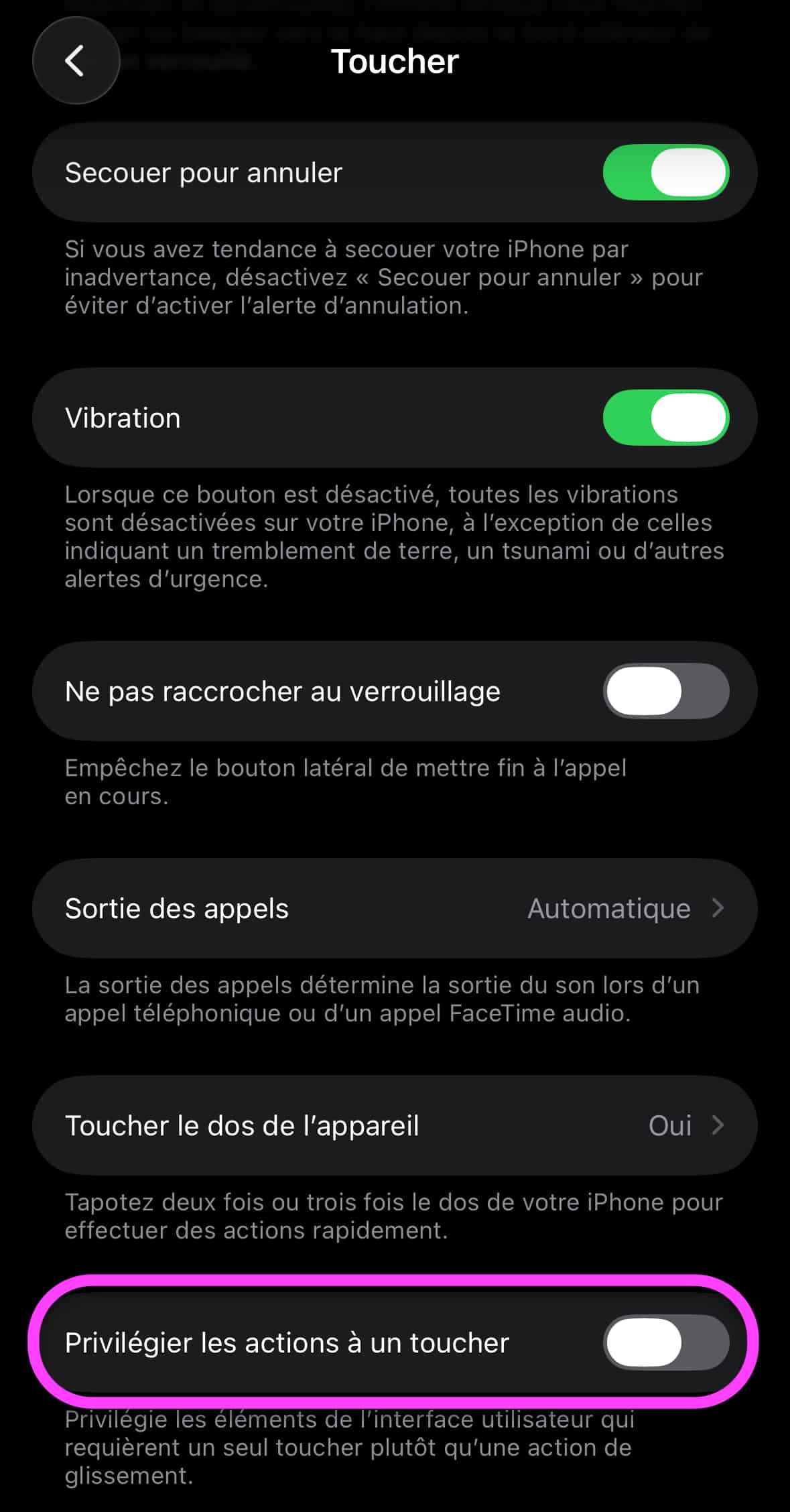 Réveil bouton iOS 26
