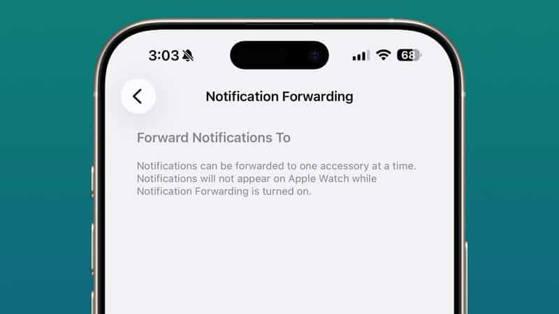 Transfert notifications iOS 26.3