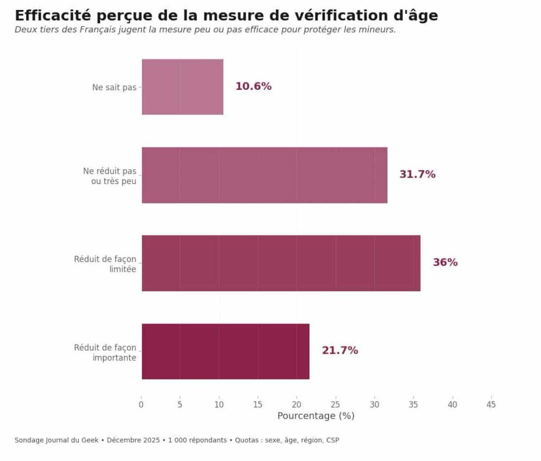 Verification age pornographie efficacite