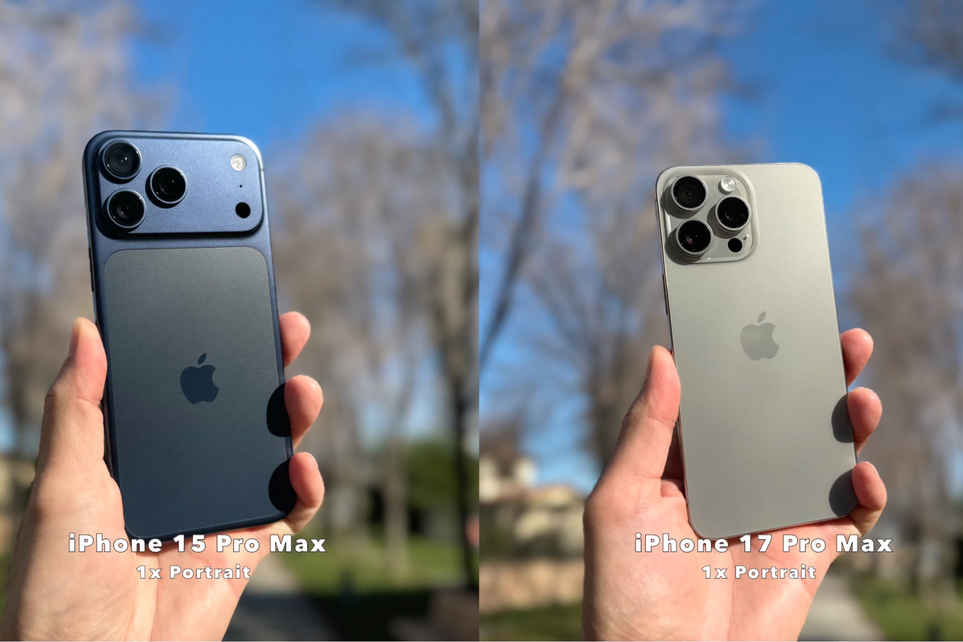 iPhone comparatif portrait