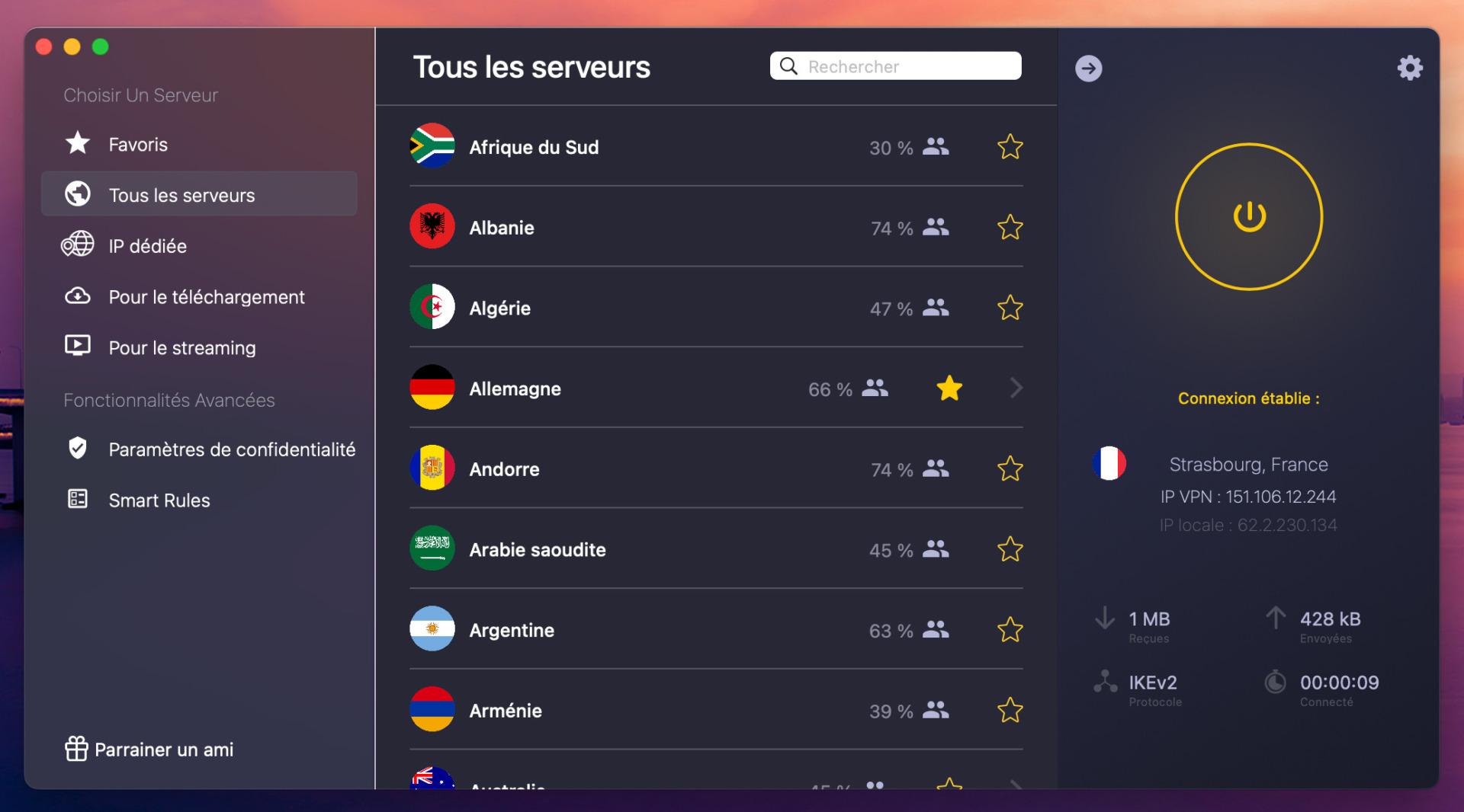 macOS cyberghost liste vpn
