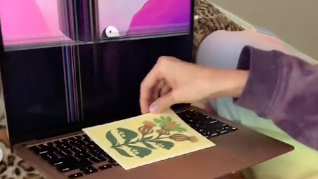 Papier posé sur clavier macbook risque