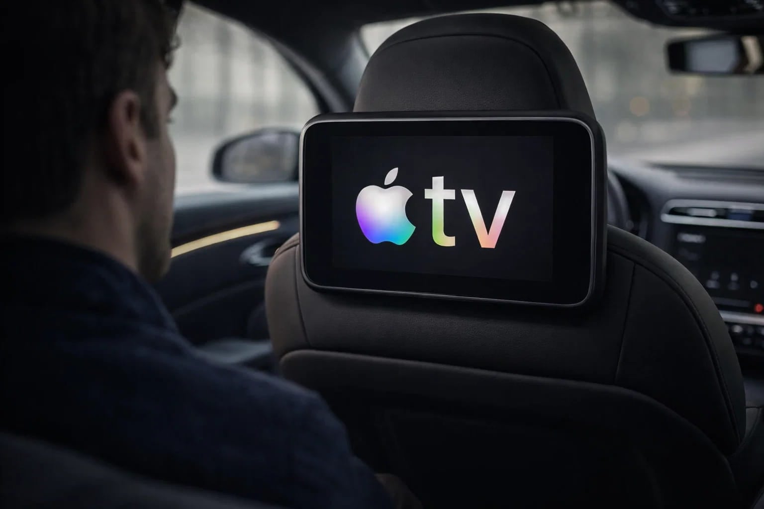 Apple TV arriere voiture ia sora