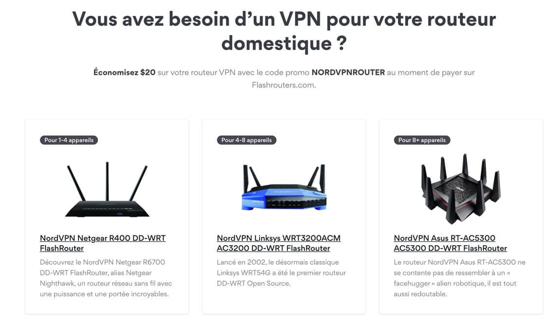 Routeurs NordVPN installation vpn