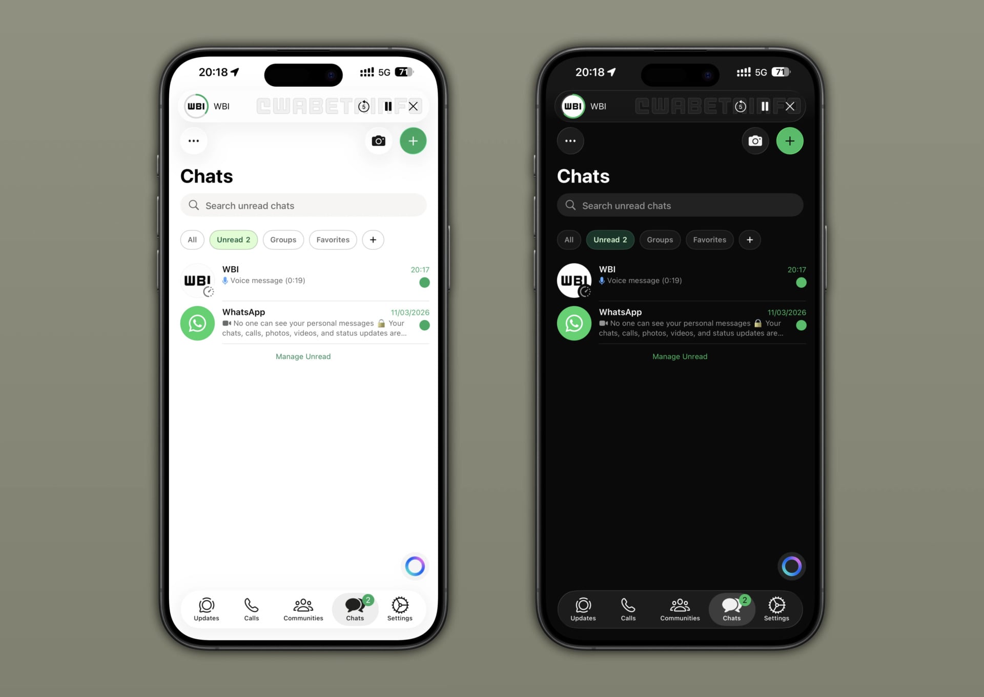 WhatsApp lecteur audio