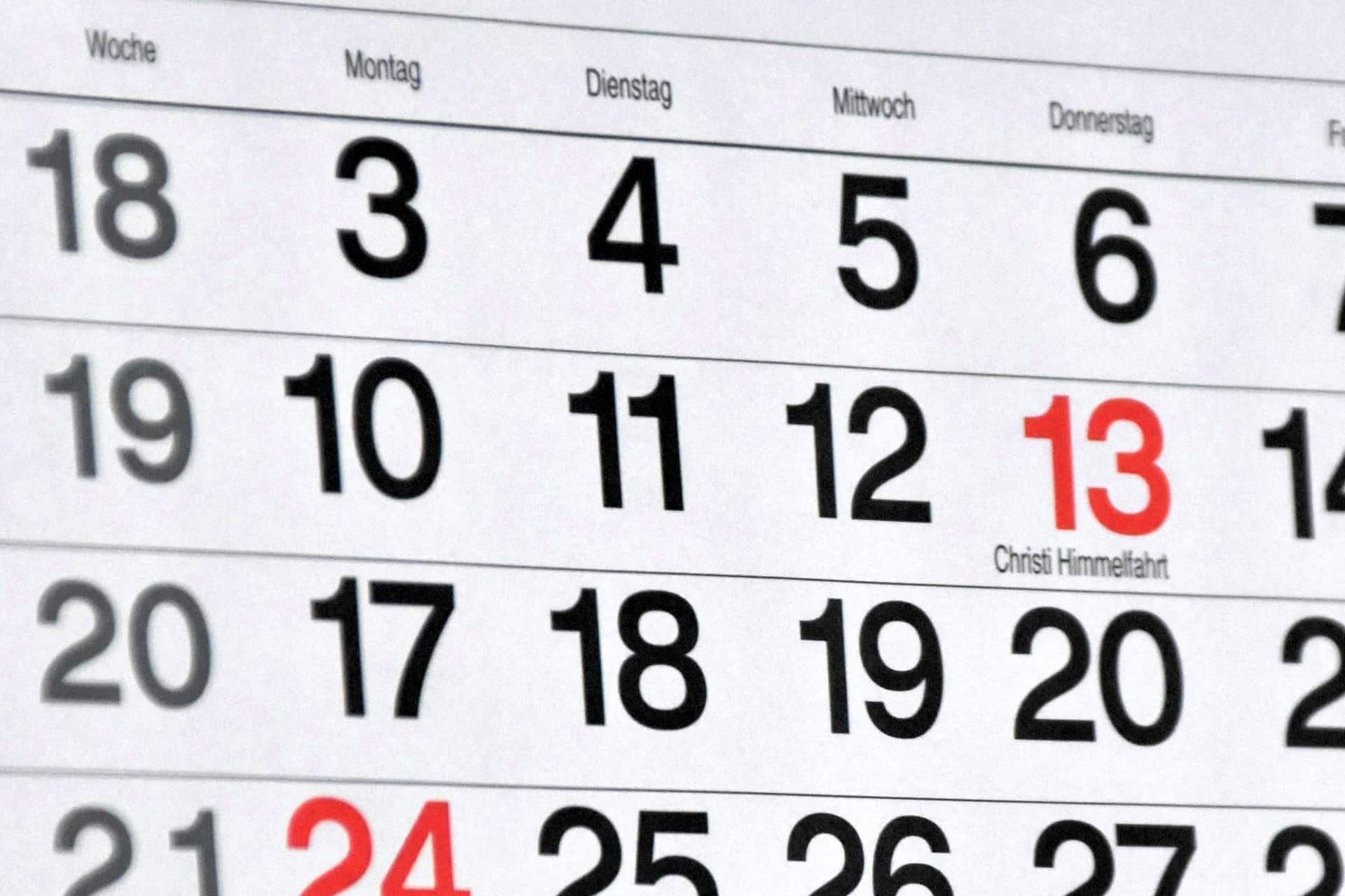 Calendrier et agenda