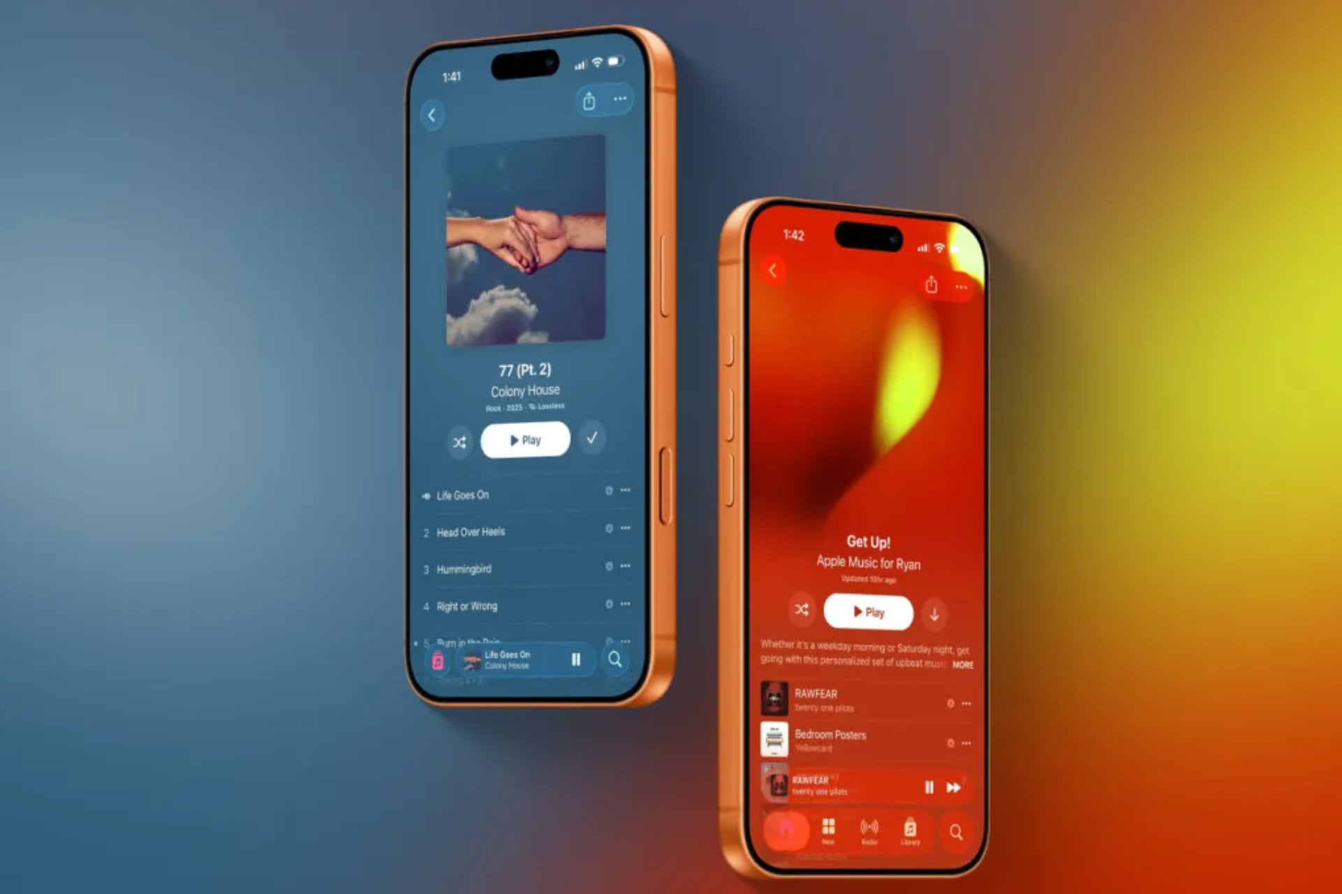 Apple music interface
