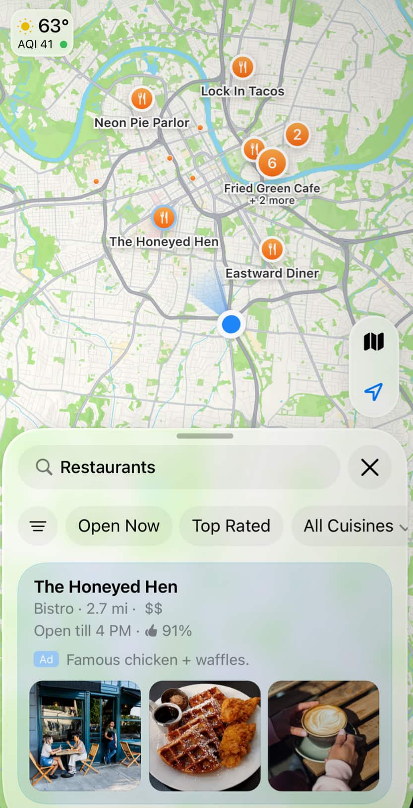 Apple Plans et publicités