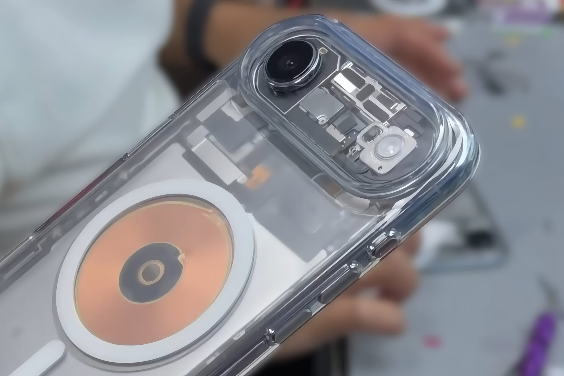 iPhone air transparent