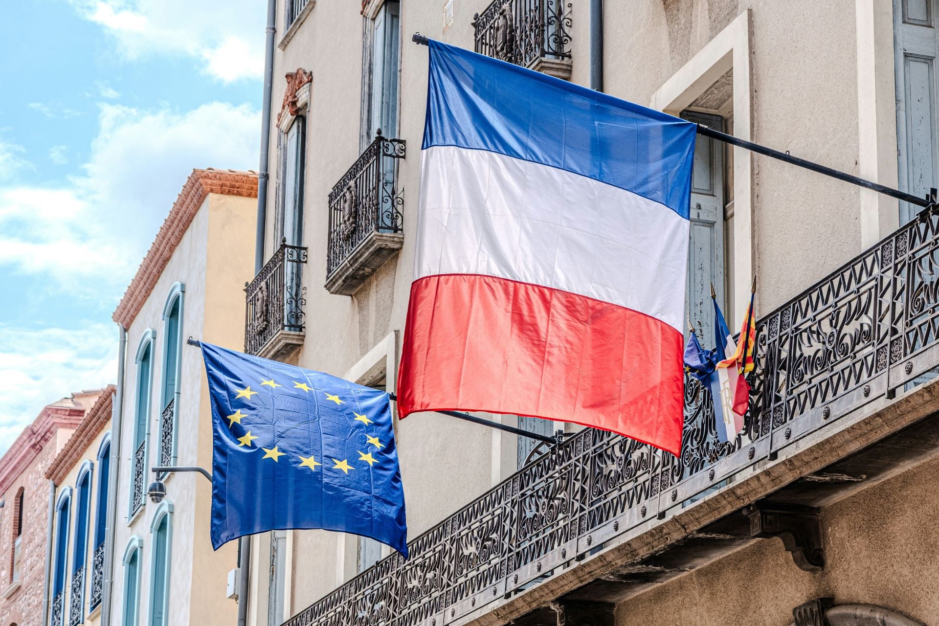 Drapeaux France Europe