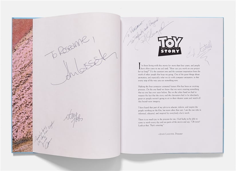 Livre Toy Story signé
