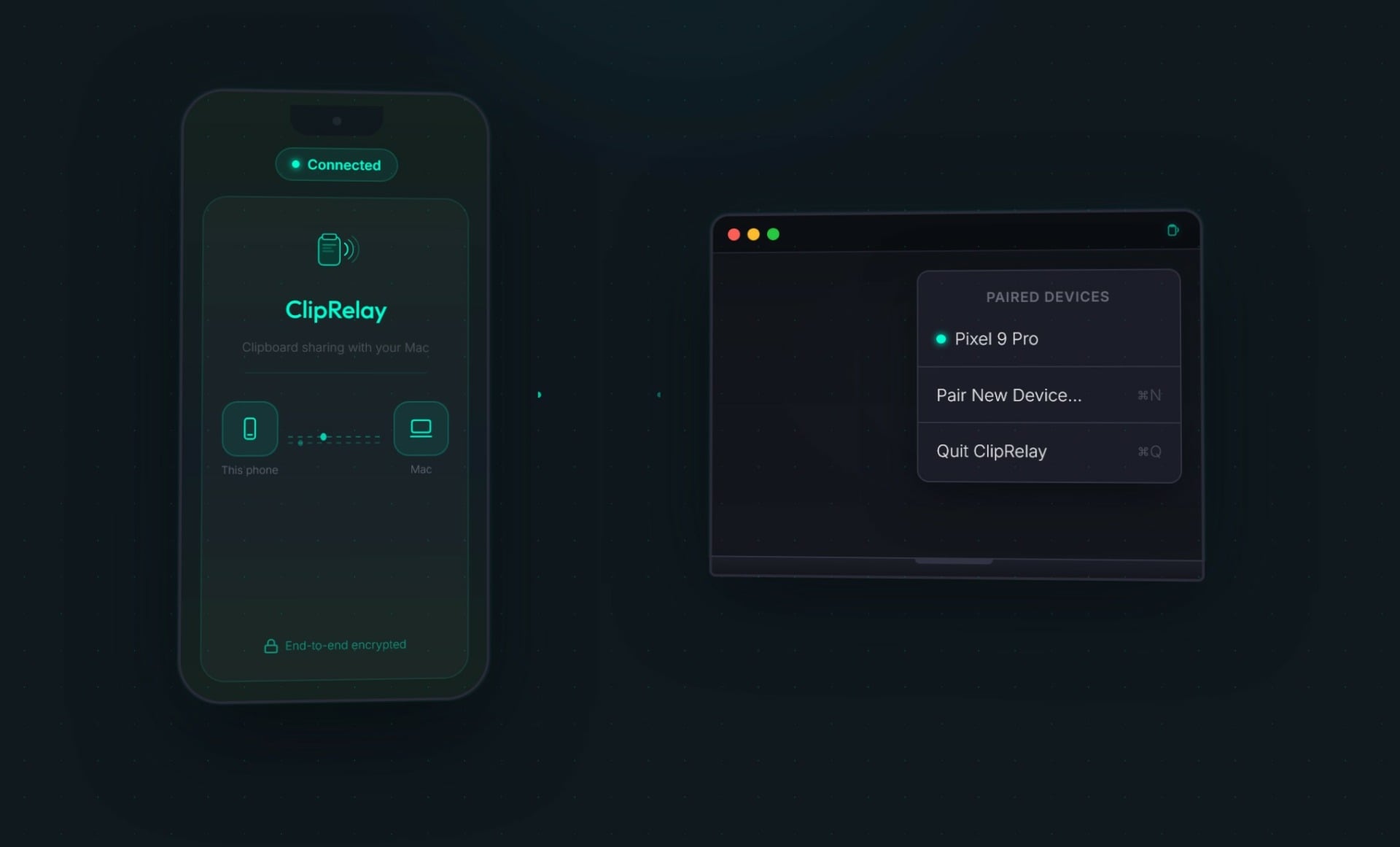 Clip relay Clipboard sharing between Android and Mac