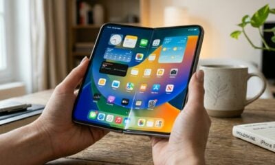 iPhone pliant ouvert