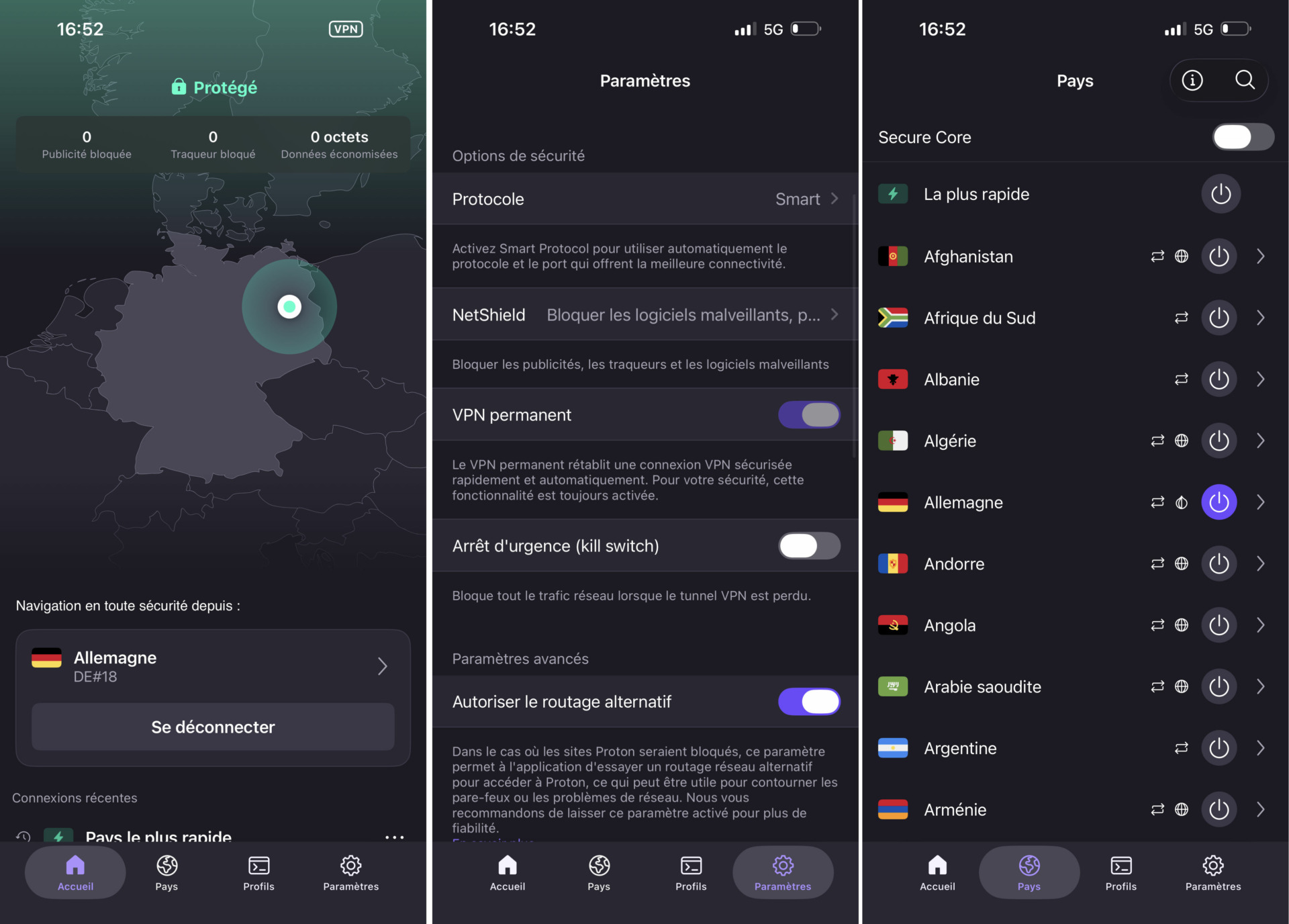 Proton VPN iPhone