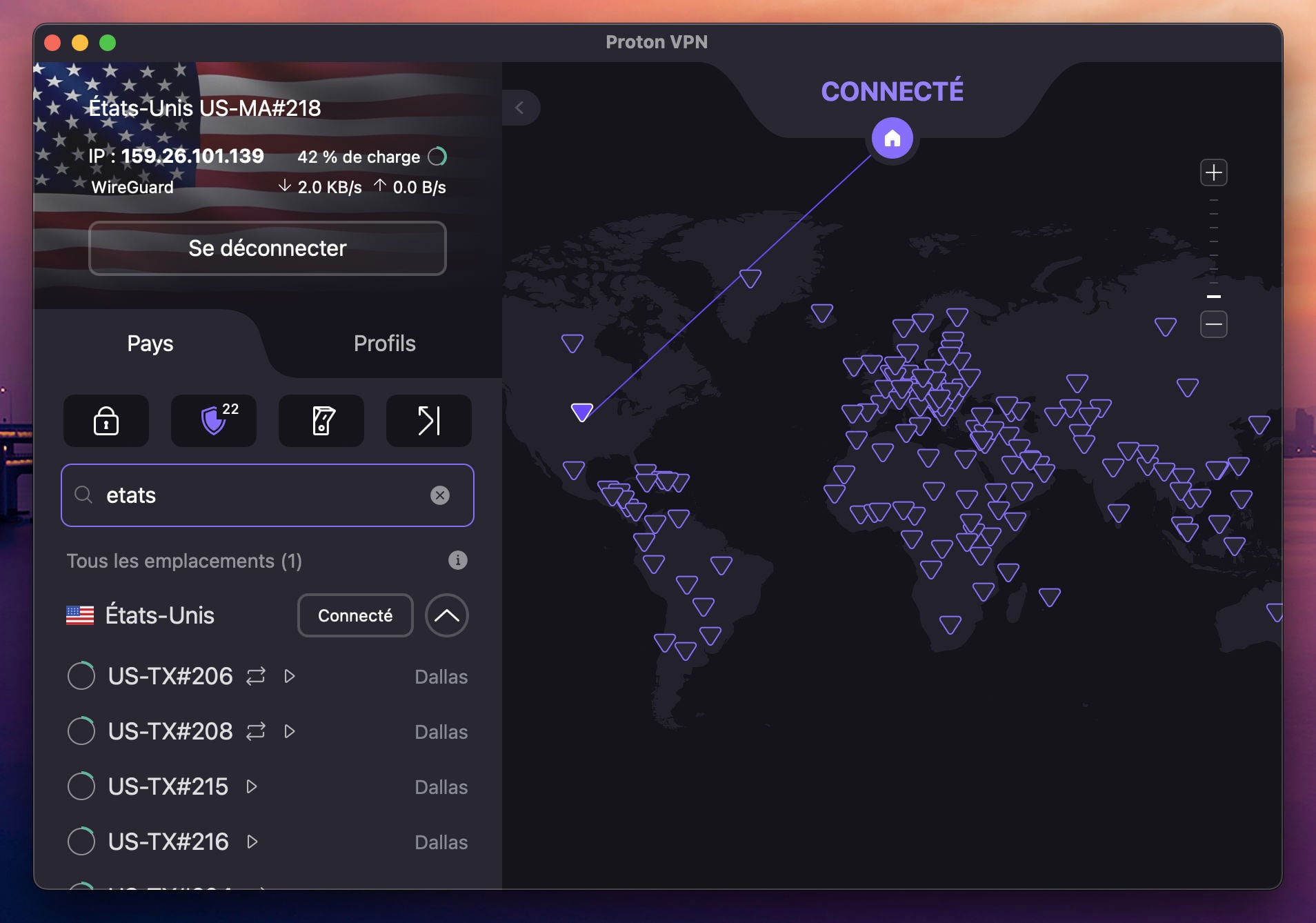 Proton vpn usa serveur