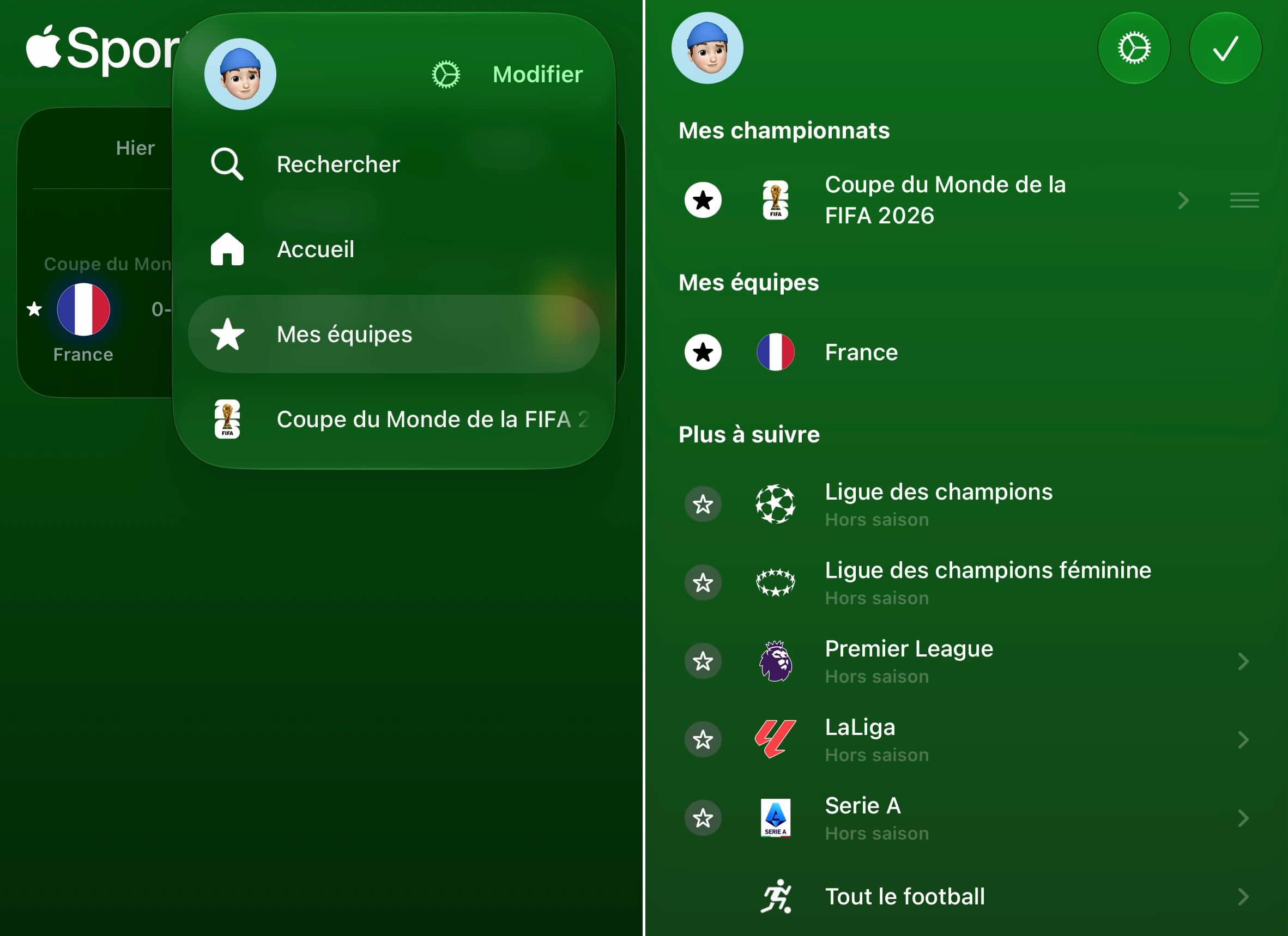 Apple Sports coupe du monde football