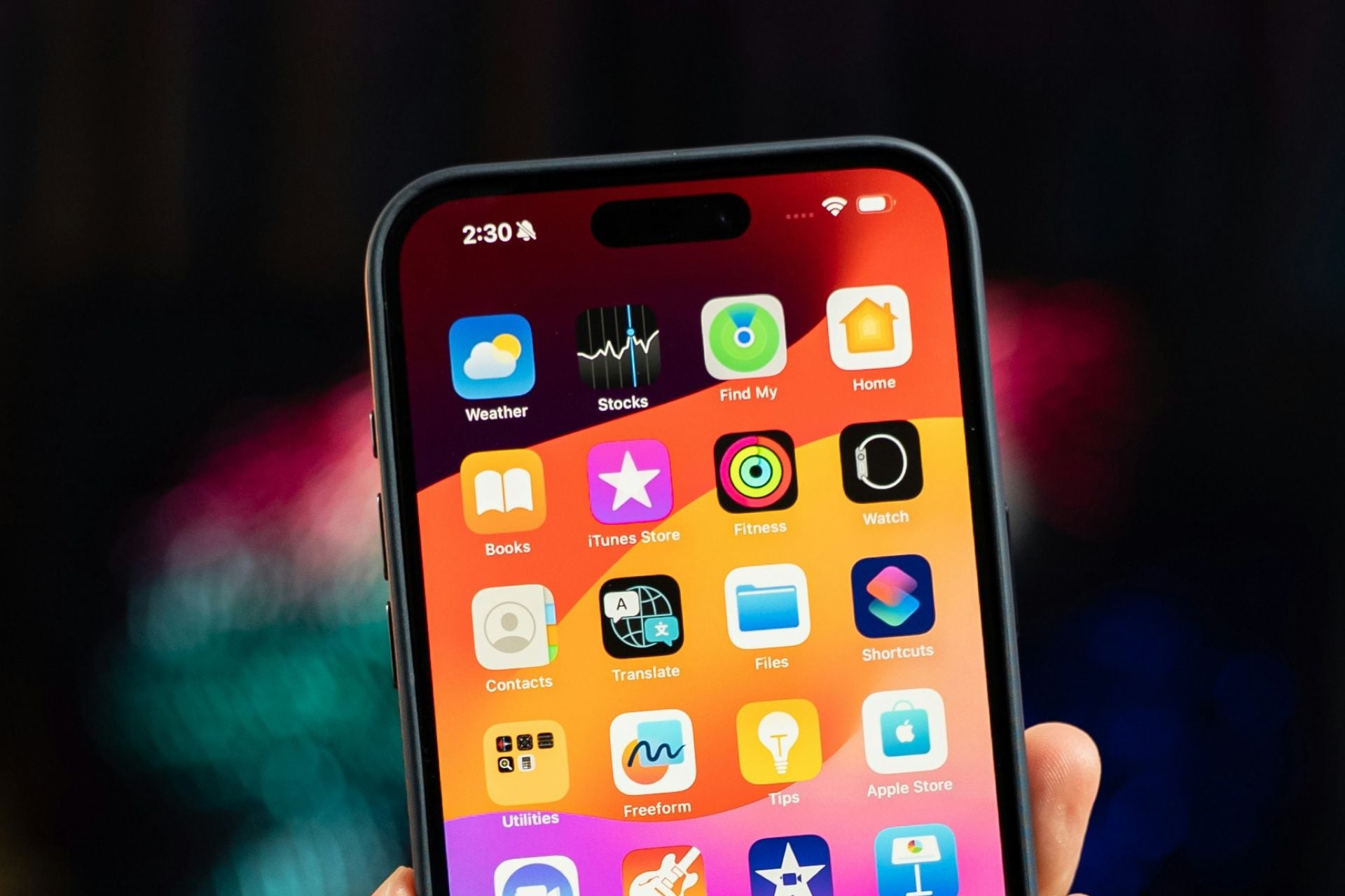 iPhone écran accueil