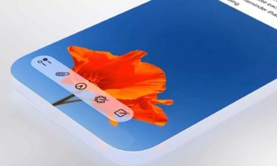 Liquid glass apple