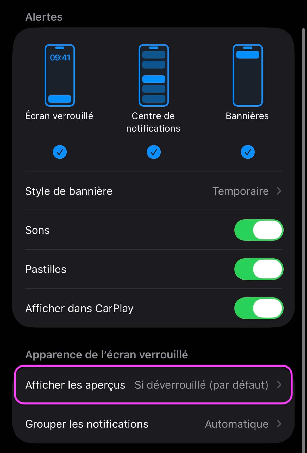 WhatsApp notifications aperçu