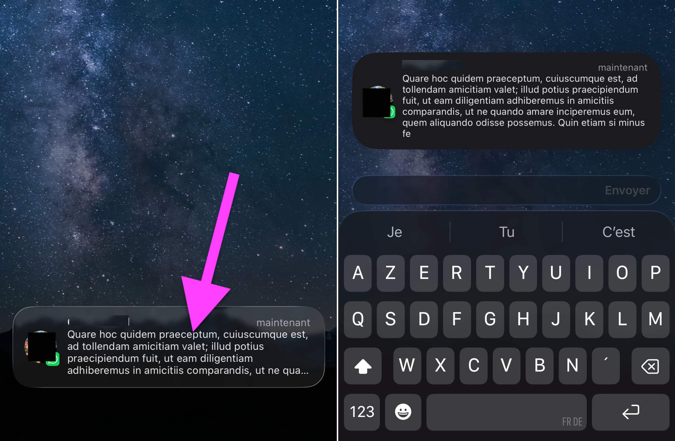 WhatsApp notifications