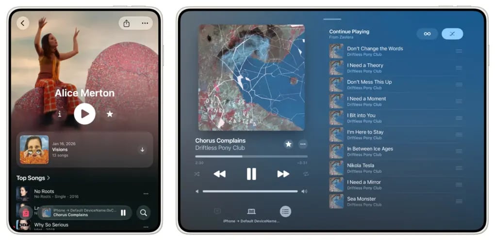 Apple Music recopie iPhone
