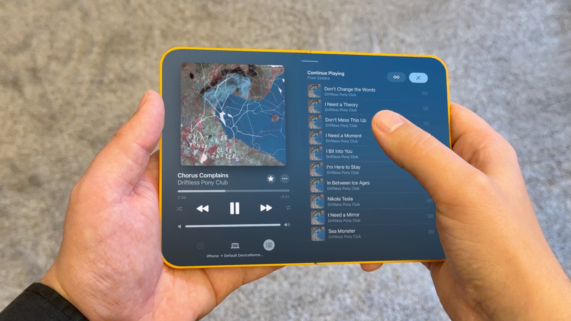 Folding iPhone iOS 27 Mockup