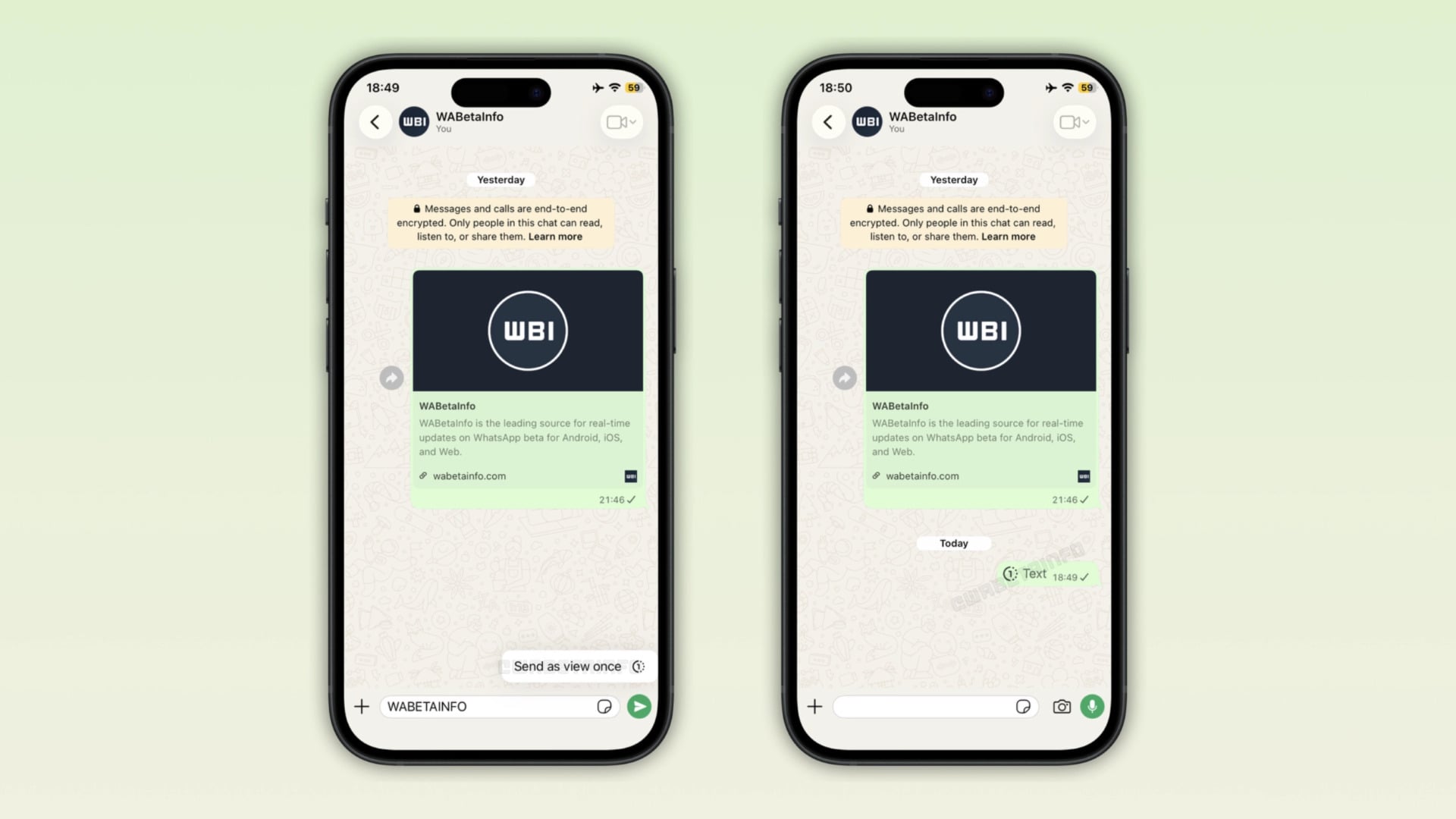 WhatsApp messages éphémères