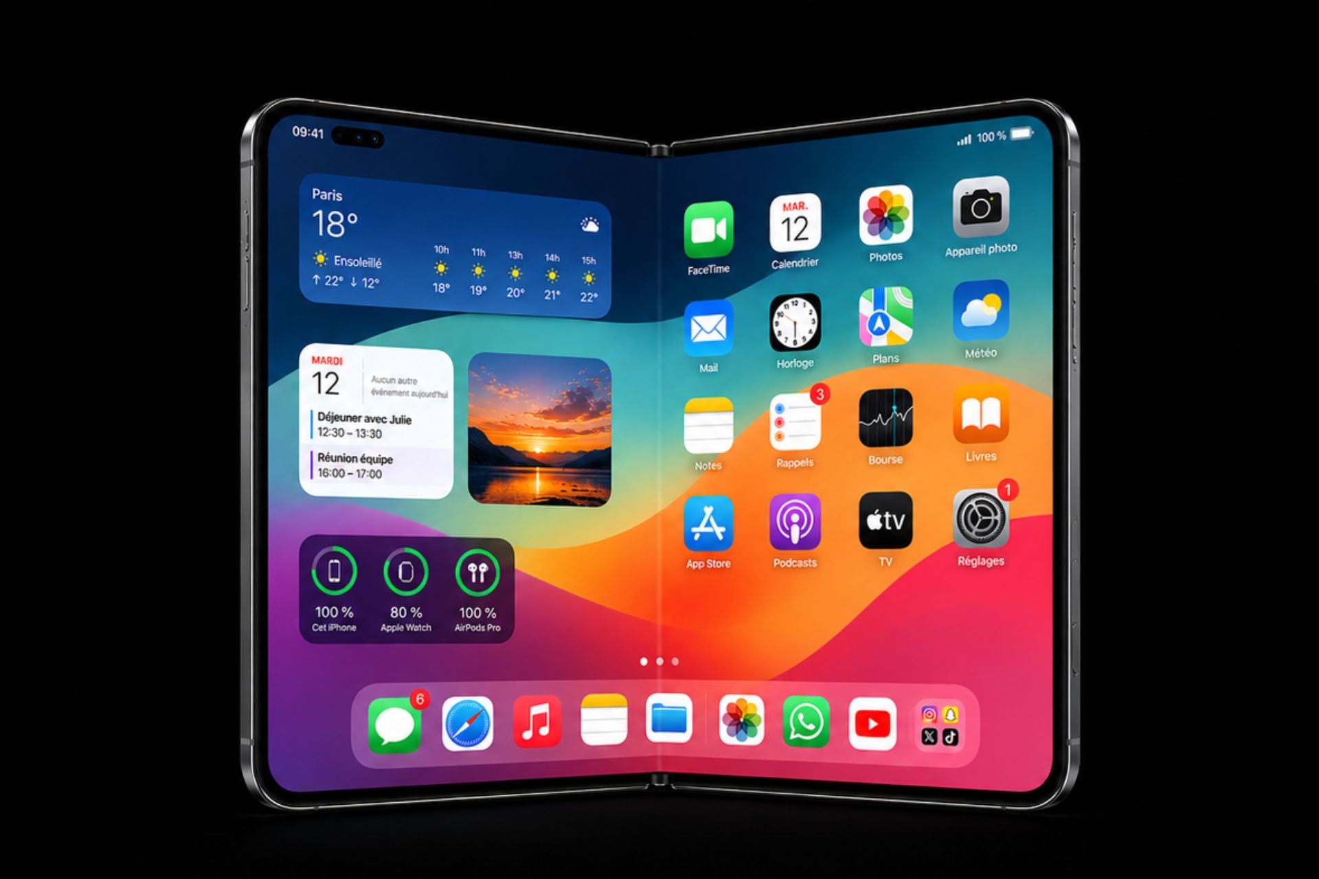 iPhone pliant
