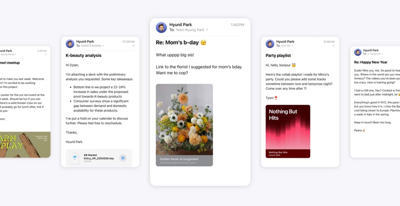 iOS 27 et mail