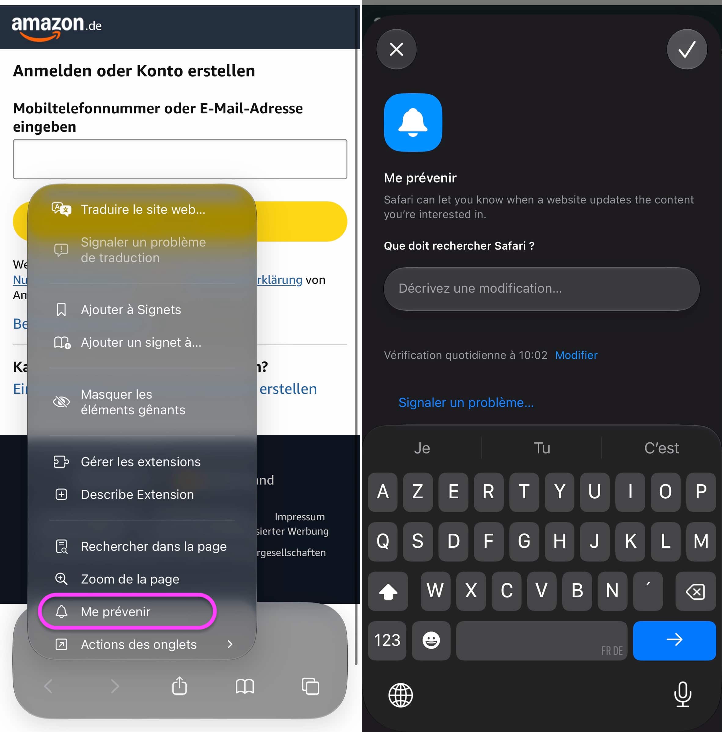 Me prévenir iOS 27