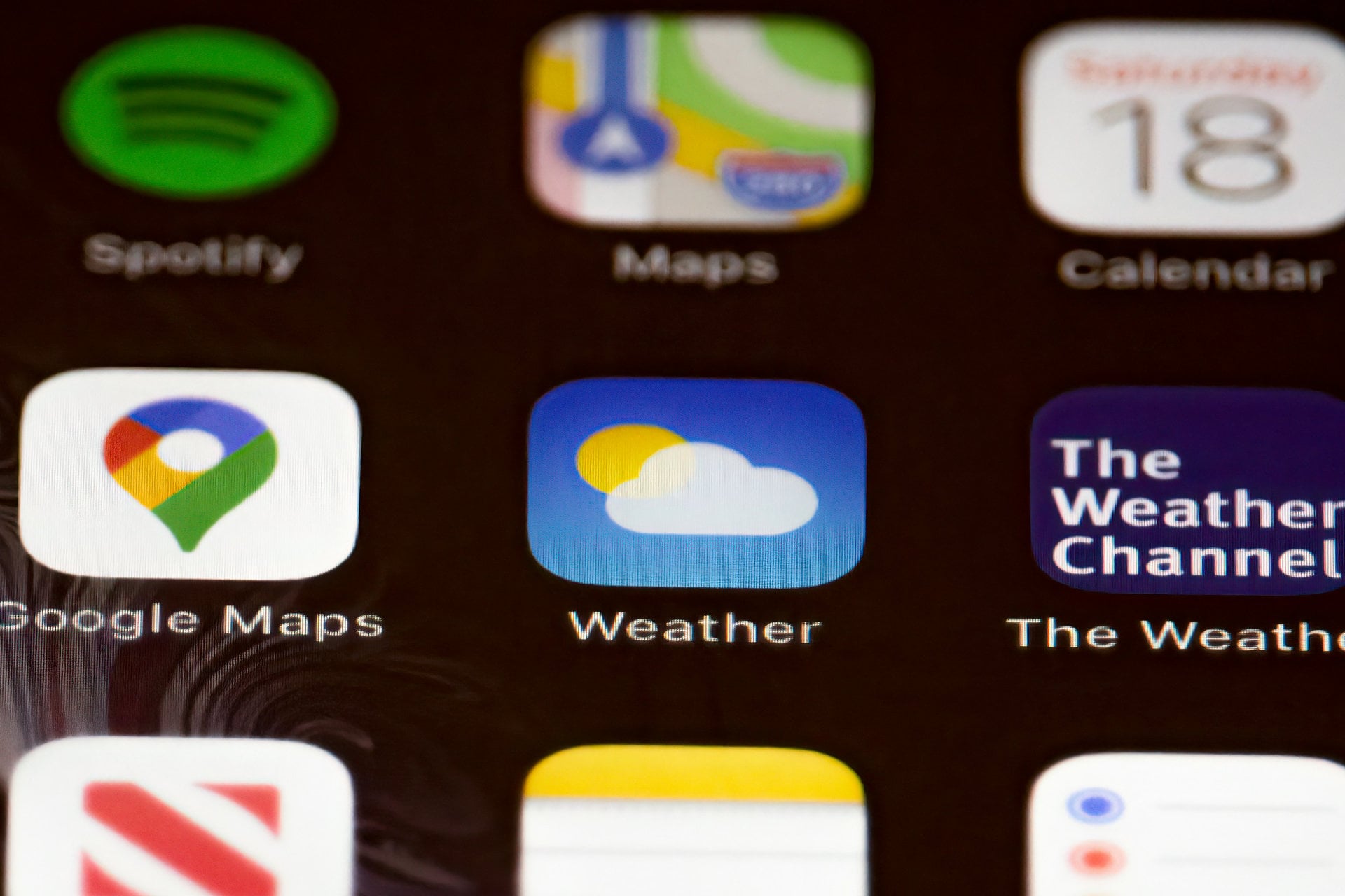 Meteo iPhone application
