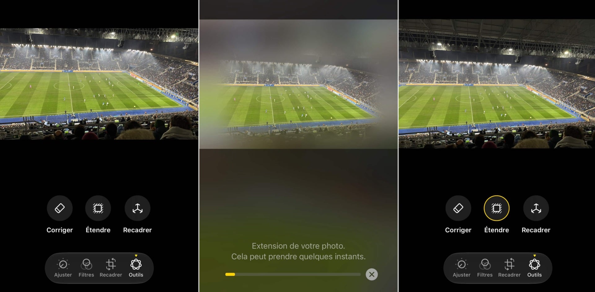 Outil photo Extend iOS 27