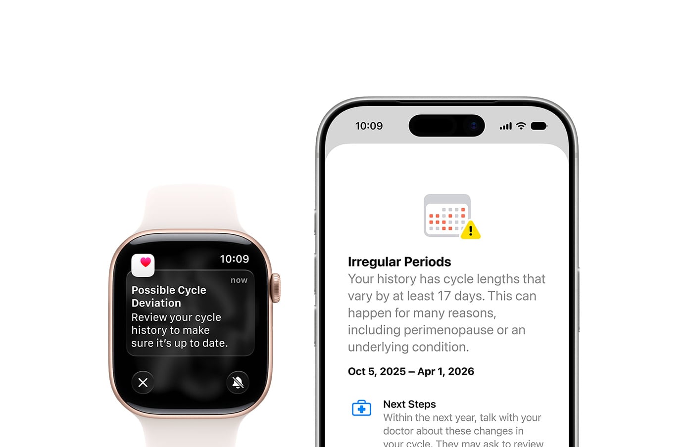 watchOS 27 ménopause