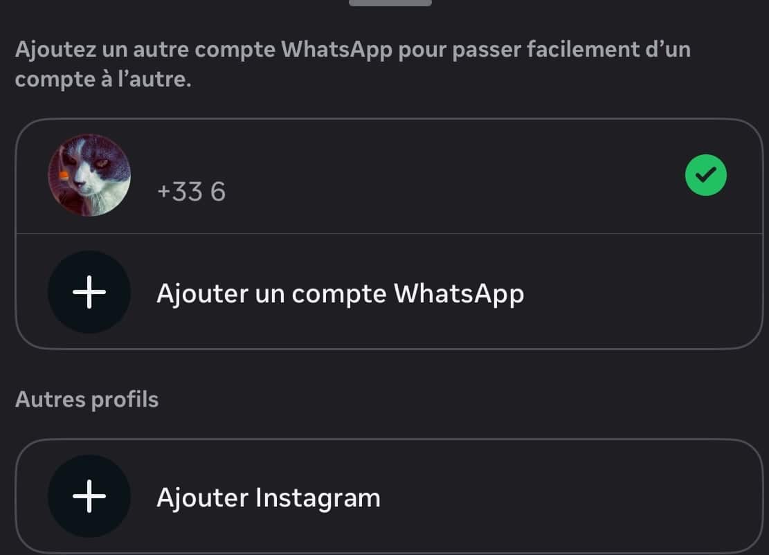 WhatsApp deuxième compte