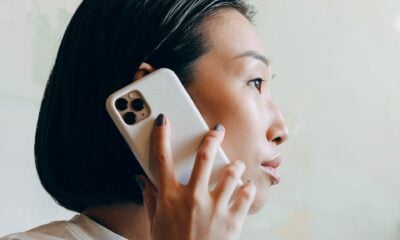 Femme appel iPhone