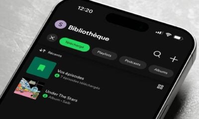 Spotify bibliothèque iPhone